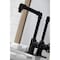 Kingston Brass KSD144RXMB Single-Handle Bathroom Faucet with Push Pop-Up, Matte Black KSD144RXMB - alternate 2